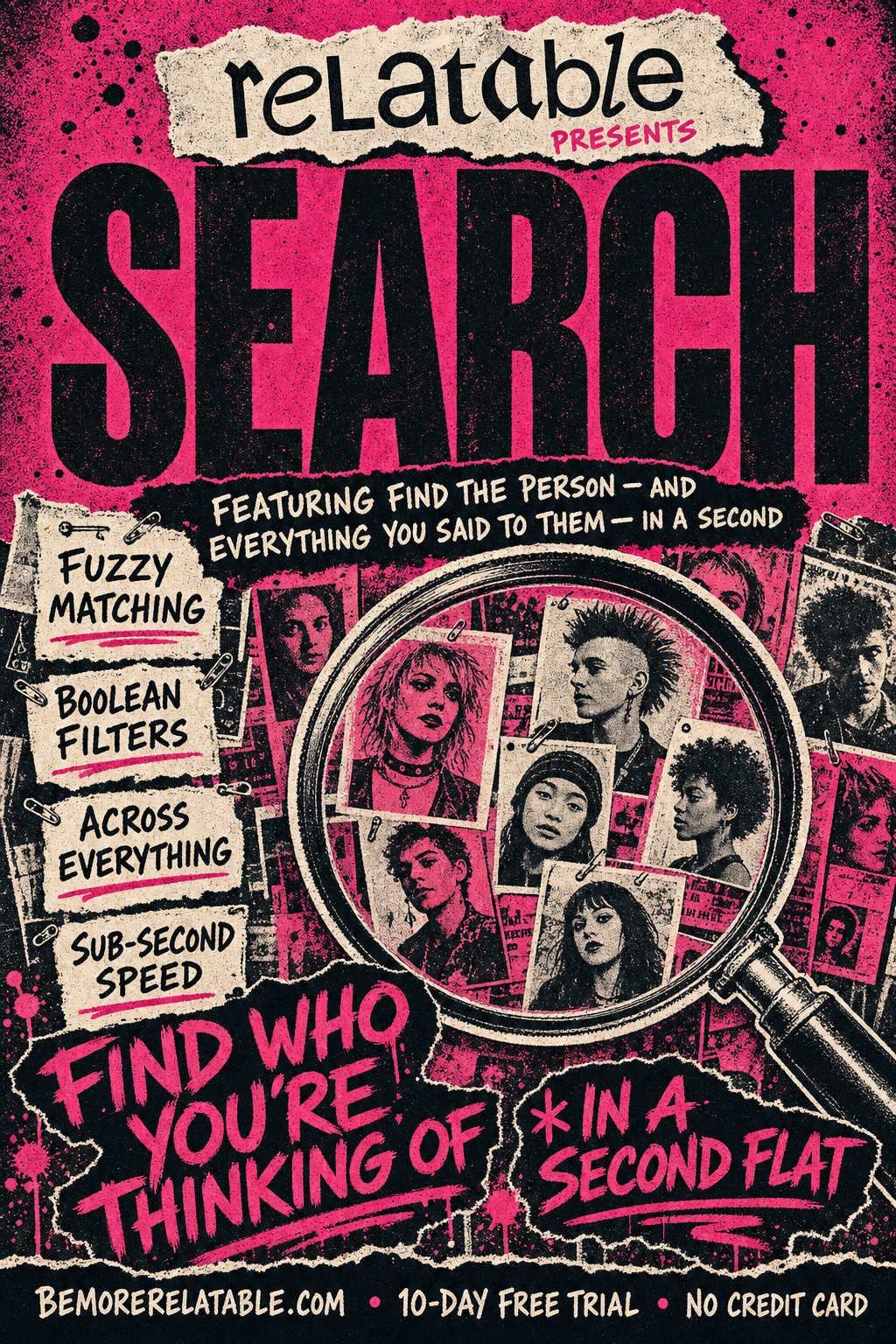 Search — Relatable gig poster