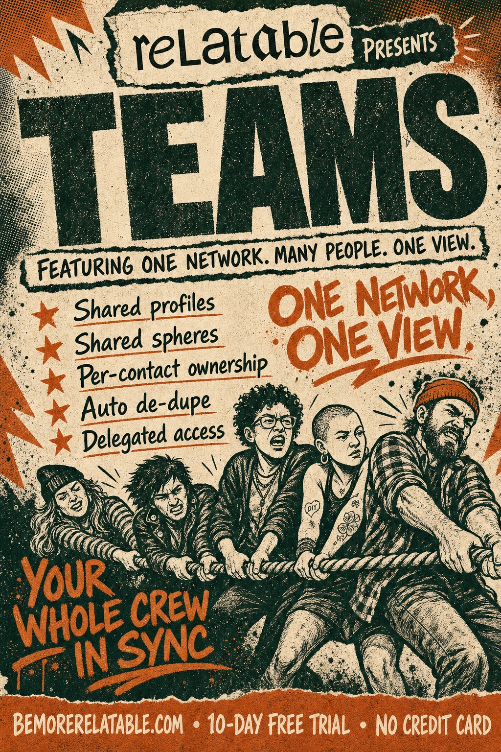 Teams — Relatable gig poster